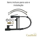 Ver imagem 7 de Cuba Cozinha Dupla Aço Inox Preta 78x43 Quadrada C/torneira