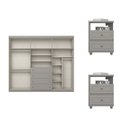 Ver imagem 4 de Conjunto Quarto Adulto Americano Cinza