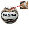 Bola Futebol De Campo Kagiva Slick Tecnofusion 7063 Branco/Marrom Slick 7063 - 3