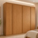 Ver imagem 1 de Guarda-Roupa Casal 100% MDF com 6 Portas e 2 Gavetas 180cm Multimóveis CR35543 Madeirado