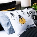 Ver imagem 2 de Cobre Leito Solteiro Inove Dupla Face 200 Fios 4 Peças - Selfie To Decorando