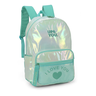 Mochila Costas Juvenil Luxo Up4you I Love You Brilho:verde - 3