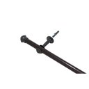 Ver imagem 1 de Kit Varão para Cortina 2,5 Metros 28mm Imbuia