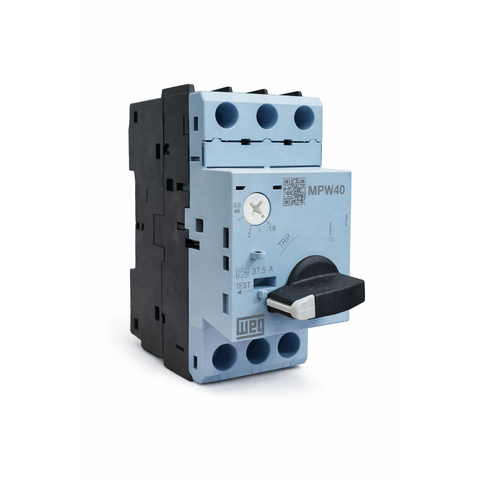 Disjuntor Motor Mpw40-3-d025 1,6-2,5a a 32-40 Weg Proteção Térmica Magnética Trifásico Modelo:2,5-4a