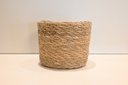 Ver imagem 3 de Cesto Cachepot de Palha Natural Seagrass com Forro de Plástico para Vaso