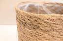 Ver imagem 5 de Cesto Cachepot de Palha Natural Seagrass com Forro de Plástico para Vaso