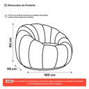 Ver imagem 4 de Poltrona Decorativa Estilo Concha Abóbora Shell Giratória Bouclê Bege - Desk Design