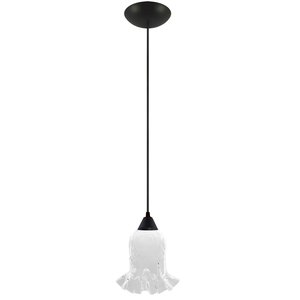 Pendente Preto Tulipa Rei Transparente Art Pop