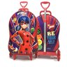Mochila de Rodinha Miraculous Ladybug 3D de Rodinhas Max Toy - Vermelho - 1