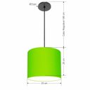 Ver imagem 2 de Lustre Luminária Pendente Vivare Free Lux Pe-4106pr Cúpula em Tecido 20x25cm