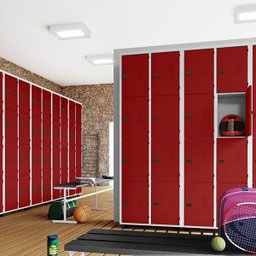 Armário Roupeiro Multiuso de Aço 8 Portas e 6 Prateleiras Academia Guarda Volume - 2
