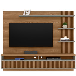 Painel Home Araruna Amendoa Titanio para Tv até 65 Polegadas Linea Brasil - 5