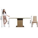 Ver imagem 5 de Conjunto Sala de Jantar Mesa Tampo de Vidro 4 Cadeiras Avril Madesa