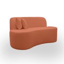 Ver imagem 6 de Kit 2 Poltronas com Sofá Curvo 2 Lugares Feijão Forma Orgânica 1,50 Bouclé Maranata