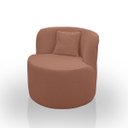 Ver imagem 5 de Kit 2 Poltronas com Sofá Curvo 2 Lugares Feijão Forma Orgânica 1,50 Bouclé Maranata