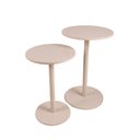 Ver imagem 4 de Conjunto de Mesinhas Redondas Laterais Offwhite P/ Decorar Apoiar em Salas Quartos Hall Consultórios