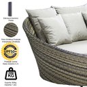 Ver imagem 7 de Kit - Chaise em Alumínio com 2 Espreguiçadeiras Catar Reguláveis com Almofadas Impermeáveis para Pis
