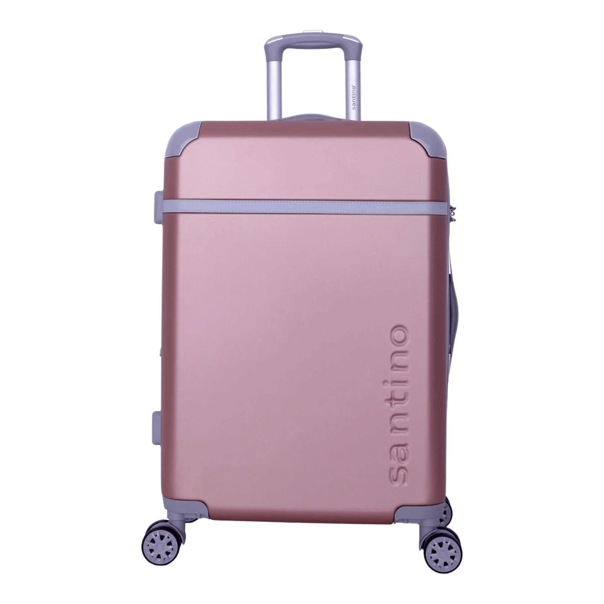 Mala Viagem Santino Sdv601 Rígida Expansor 360 Tsa Grande Rosa