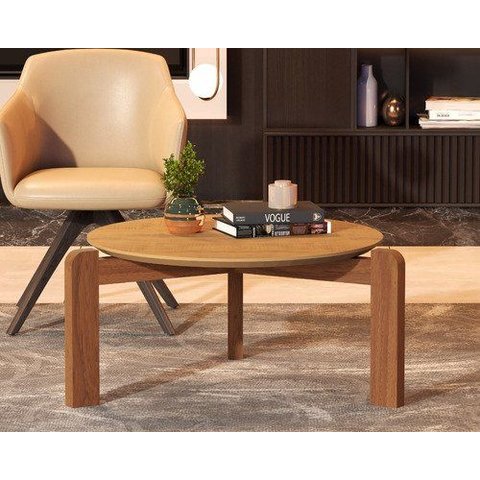 Mesa de Centro para Salas Escritórios Lounges e Varandas:mesa de Centro Canela