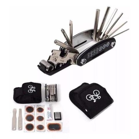 Kit Ferramentas para Bicicleta com Remendo e Espatulas