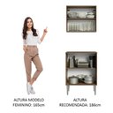 Ver imagem 6 de Kit com Armário Aéreo e Balcão 64cm Rustic/branco Emilly Madesa