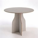 Ver imagem 1 de Mesa Redonda Grid 90cm MDF 4 Lugares Byhouse