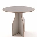 Ver imagem 4 de Mesa Redonda Grid 90cm MDF 4 Lugares Byhouse