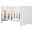 Ver imagem 5 de Quarto de Bebê Louise 4 Portas com Berço Doce Sonho 100 Rodízios Branco Brilho e Colchão - Ajl