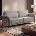Ver imagem 2 de Sofá Living 2 Lugares Royal 162 cm Pes Madeira Boucle Tce 1018 Moll