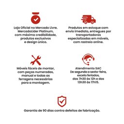 Gabinete Armário Banheiro Ditália 1 Pt 2 Gav C/ Tampo BN-01 cor:cinza - 10