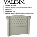 Ver imagem 3 de Cabeceira Solteiro 90 cm Valenn Linho SL 76 Peer