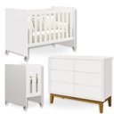 Ver imagem 1 de Quarto Bebê Berço Evolution 4 em 1 + Cômoda 6 Gavetas Branco