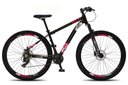 Ver imagem 1 de Bicicleta Colli Berlim Aro 29 Shimano 21 Marchas Preto/vermelho