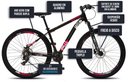 Ver imagem 5 de Bicicleta Colli Berlim Aro 29 Shimano 21 Marchas Preto/vermelho