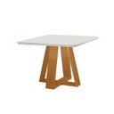 Ver imagem 2 de Mesa para Sala de Jantar Tampo com Vidro Grécia Marrom/Castanho Cinamomo