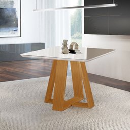 Mesa para Sala de Jantar Tampo com Vidro Grécia - 2