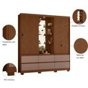 Ver imagem 3 de Armário Casal 6 Portas com Vidro Lateral