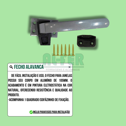 Fecho Alavanca para Janela Maxim Ar Natural - 2