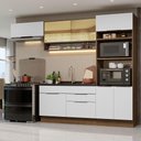 Ver imagem 1 de Armário de Cozinha Completa 270cm Rustic/Branco Stella Madesa 09