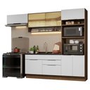 Ver imagem 3 de Armário de Cozinha Completa 270cm Rustic/Branco Stella Madesa 09