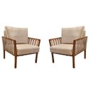 Ver imagem 1 de KIT 2 POLTRONAS DECORATIVA LUXO CALIFÓRNIA DORA BELA Califónia 0119