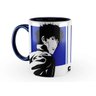 Caneca Cowboy Bebop Barras 325Ml Interior E Alça Azul Escuro - 1