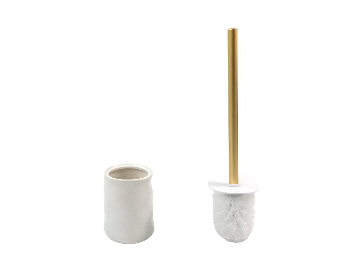 Escova Sanitaria Privada Vaso Banheiro Aço Inox e Cerâmica