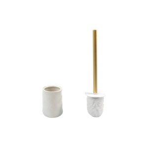 Escova Sanitaria Privada Vaso Banheiro Aço Inox e Cerâmica