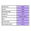 Ver imagem 3 de Kit com 5 Telhas Pvc Colonial 3,28m X 0,88m X 2mm 5 Ondas Lux Telhass