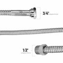 Ver imagem 3 de Tubo Flexível De Alta Vazão 40cm 1/2"M X 3/4"F Haenke