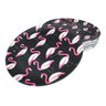 Jogo 6 Prato Preto Raso Melamina Plástico Flamingo 25,5Cm - 1