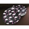 Jogo 6 Prato Preto Raso Melamina Plástico Flamingo 25,5Cm - 2