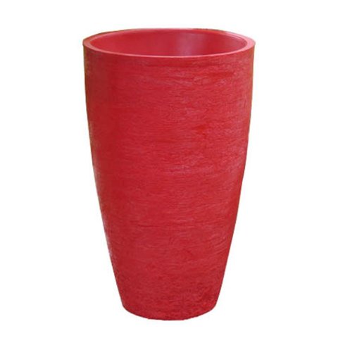 Vaso Planta 45x30 Oval Moderno Polietileno - VERMELHO PAU BRASIL 005