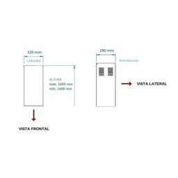 Duto Especial de Coifa Ilha para Fogatti-Nardelli-Terim 1,40-1,60M Inox - 2